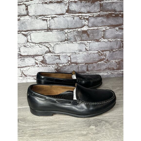 G.H. Bass & Co Weejuns Black Leather Moccasin Loafers Dress Shoes Men Sz 9.5D US main image 8